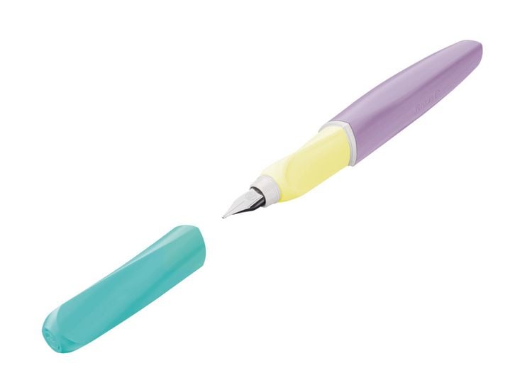Produktbild: Pelikan F&uuml;ller Twist Color Blocking light P457 Feder M t&uuml;rkis/violett/gelb Faltschachtel