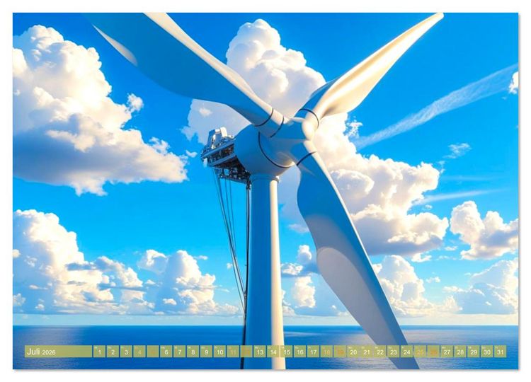 Produktbild: Wind in Bewegung (hochwertiger Premium Wandkalender 2026 DIN A2 quer), Kunstdruck in Hochglanz