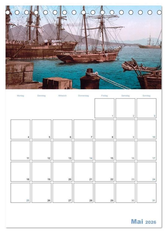 Produktbild: Segelschiffe - mit Planerfunktion (Tischkalender 2026 DIN A5 hoch), CALVENDO Monatskalender