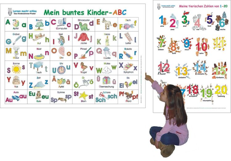 Produktbild: Mein buntes Kinder-ABC + Meine tierischen Zahlen von 1-20