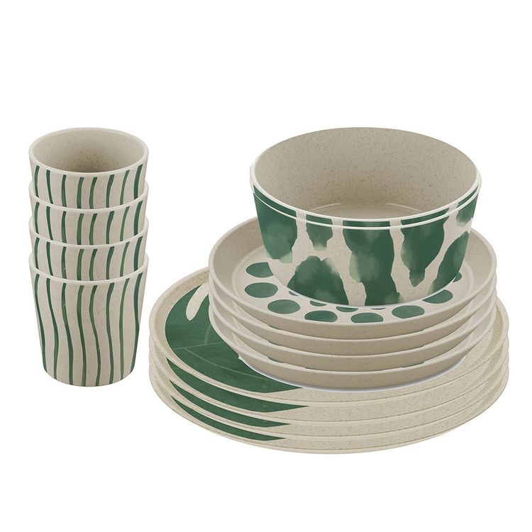 Produktbild: Koziol Geschirrset 16-teilig CONNECT SET MONSTERA