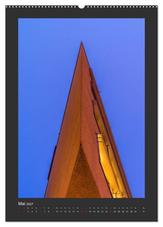 Produktbild: Plakative Architektur (Wandkalender 2027 DIN A2 hoch), CALVENDO Monatskalender