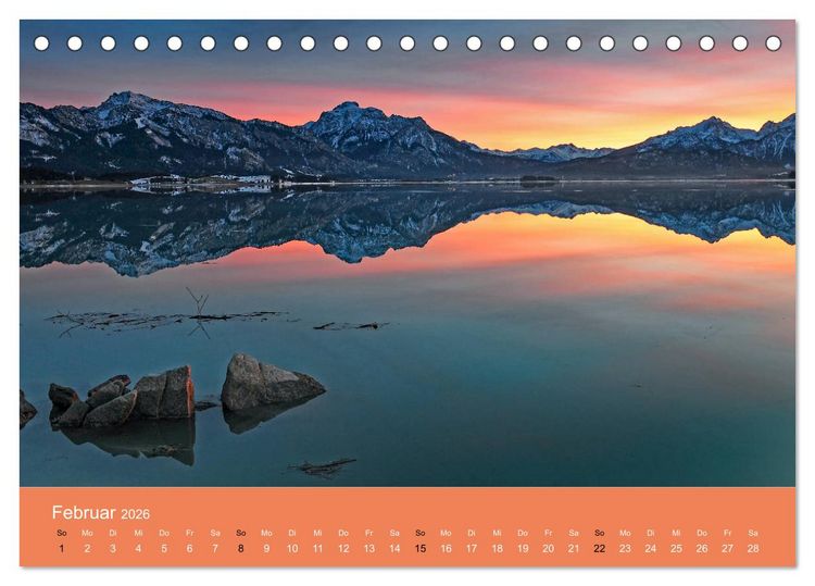Produktbild: Romantisches Allg&auml;u (Tischkalender 2026 DIN A5 quer), CALVENDO Monatskalender