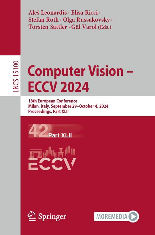 Produktbild: Computer Vision - ECCV 2024