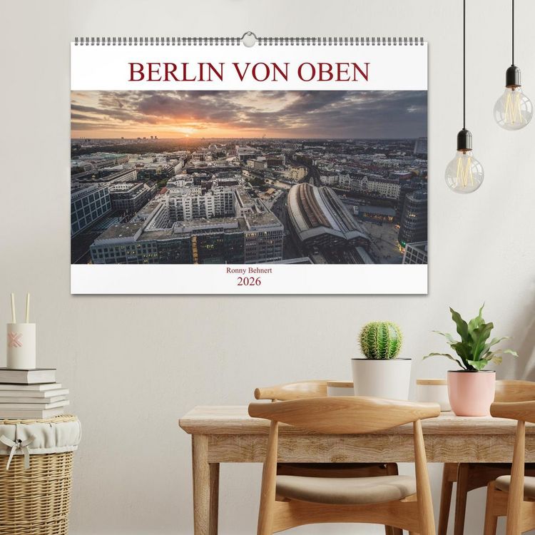 Produktbild: Berlin von oben (Wandkalender 2026 DIN A2 quer), CALVENDO Monatskalender