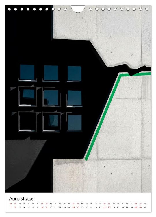 Produktbild: Fassaden-Architektur im Stil des BAUHAUS (Wandkalender 2026 DIN A4 hoch), CALVENDO Monatskalender