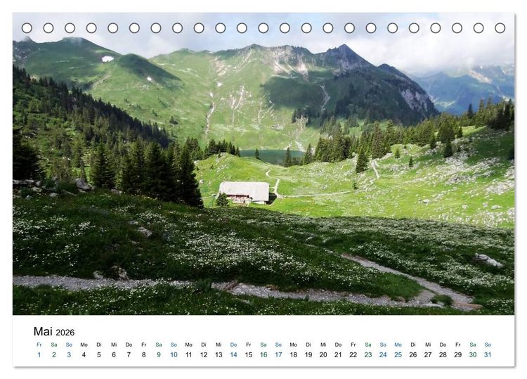 Produktbild: Stockhorn &ndash; &Uuml;ber Stock und Stein (Tischkalender 2026 DIN A5 quer), CALVENDO Monatskalender