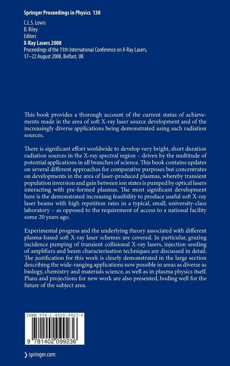 Produktbild: X-Ray Lasers 2008