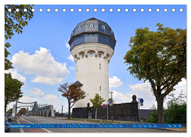 Produktbild: Darmstadt - Mathildenh&ouml;he und Altstadt (Tischkalender 2026 DIN A5 quer), CALVENDO Monatskalender