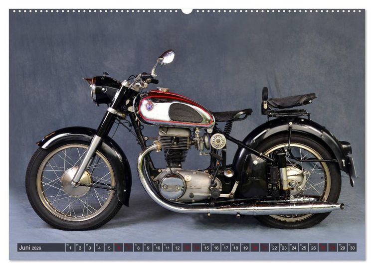 Produktbild: Deutsche Motorrad - Legenden - Rollende Kunstwerke aus alten Zeiten (Wandkalender 2026 DIN A2 quer), CALVENDO Monatskalender