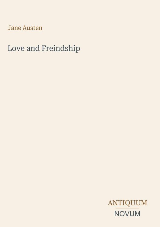 Produktbild: Love and Freindship