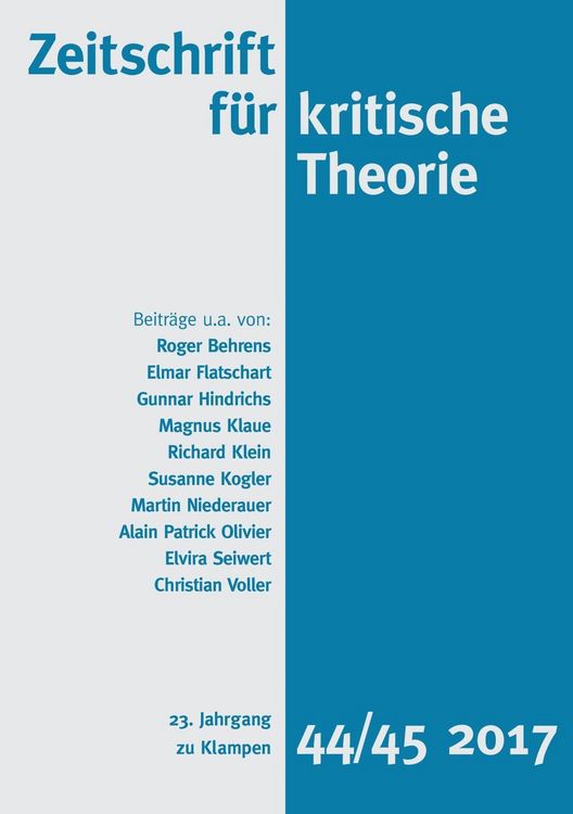 Produktbild: Zeitschrift f&uuml;r kritische Theorie / Zeitschrift f&uuml;r kritische Theorie, Heft 44/45