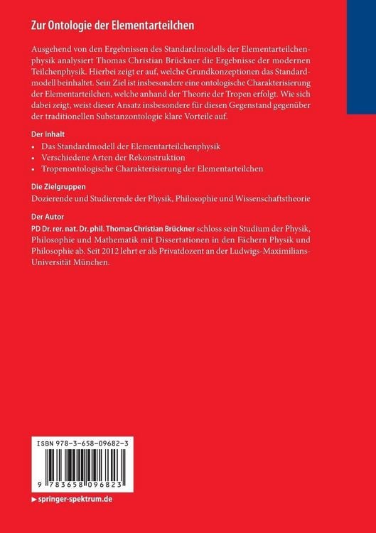 Produktbild: Zur Ontologie der Elementarteilchen
