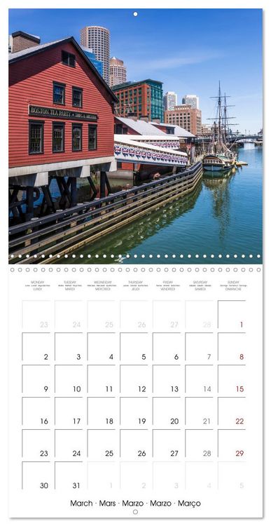 Produktbild: BOSTON Highlights (Wall Calendar 2026 12 &times; 12 Inch) CALVENDO 12 Month Wall Calendar