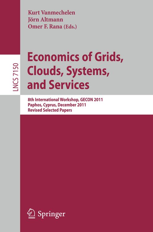 Produktbild: Economics of Grids, Clouds, Systems, and Services