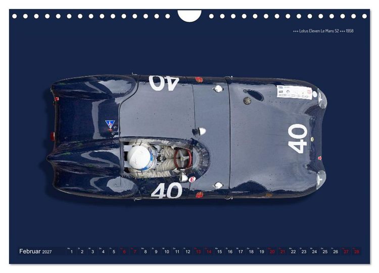 Produktbild: Two-Seater Racing Cars 1950-1960 (Wandkalender 2027 DIN A4 quer), CALVENDO Monatskalender
