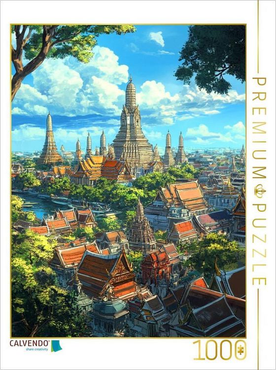 Produktbild: CALVENDO Puzzle Wat Arun in Bangkok Thailand | 1000 Teile Lege-Gr&ouml;&szlig;e 64x48cm Foto-Puzzle f&uuml;r gl&uuml;ckliche Stunden