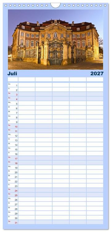 Produktbild: Familienplaner 2027 - Magisches M&uuml;nster mit 5 Spalten (Wandkalender, 21 x 45 cm) CALVENDO