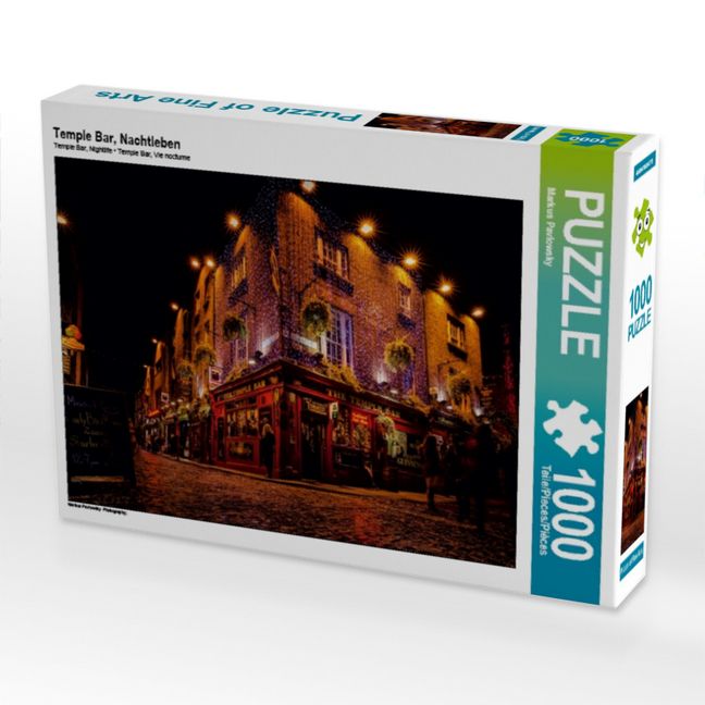 Produktbild: CALVENDO Puzzle Temple Bar, Nachtleben 1000 Teile Puzzle quer | 1000 Teile Lege-Gr&ouml;&szlig;e 64 &times; 48 cm Foto-Puzzle f&uuml;r gl&uuml;ckliche Stunden