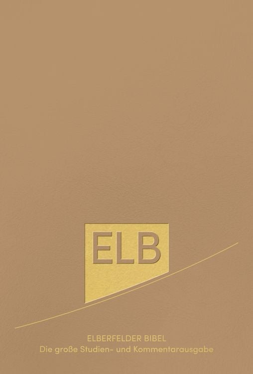 Produktbild: Elberfelder Bibel. Die gro&szlig;e Studien- und Kommentarausgabe Leder mit Goldschnitt