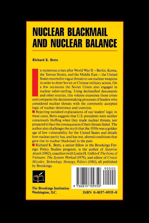 Produktbild: Nuclear Blackmail and Nuclear Balance