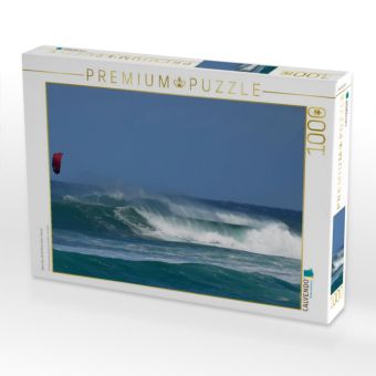 Produktbild: CALVENDO Puzzle Kitesurfer, North Shore Oahu, Hawaii | 1000 Teile Lege-Gr&ouml;&szlig;e 64x48cm Foto-Puzzle f&uuml;r gl&uuml;ckliche Stunden