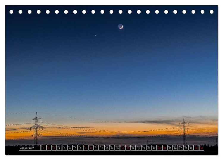 Produktbild: Faszination Mond - der etwas andere Mondkalender (Tischkalender 2027 DIN A5 quer), CALVENDO Monatskalender