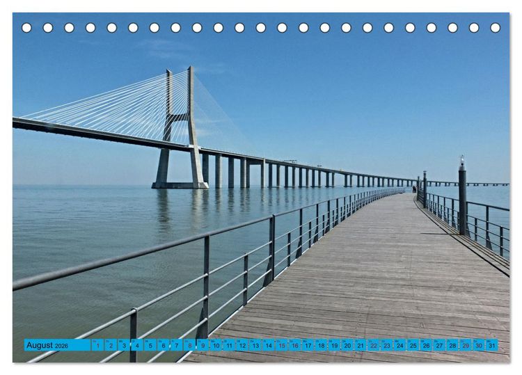 Produktbild: Eine Reise durch Portugal (Tischkalender 2026 DIN A5 quer), CALVENDO Monatskalender