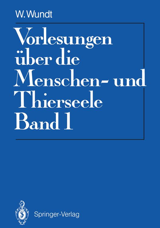 Produktbild: Vorlesungen &uuml;ber die Menschen-und Thierseele