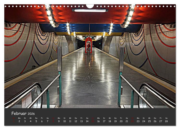 Produktbild: U-Bahn-Stationen des Westens (Wandkalender 2026 DIN A3 quer), CALVENDO Monatskalender