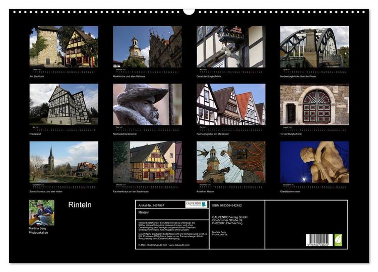 Produktbild: Rinteln (Wandkalender 2027 DIN A2 quer), CALVENDO Monatskalender