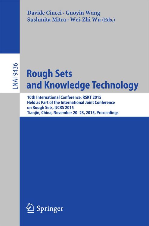 Produktbild: Rough Sets and Knowledge Technology