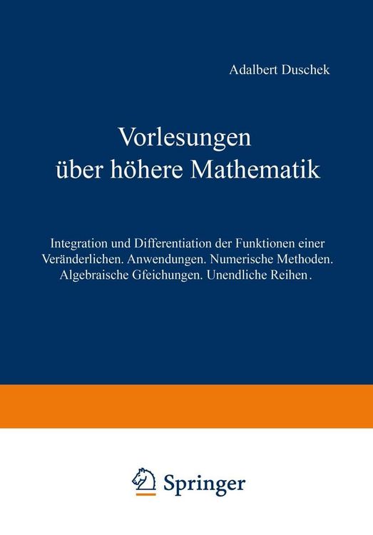 Produktbild: Vorlesungen &uuml;ber h&ouml;here Mathematik