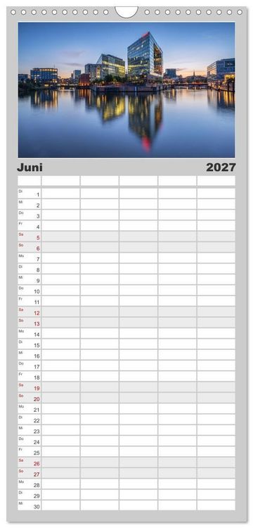 Produktbild: Familienplaner 2027 - Urbane Impressionen: Hansestadt Hamburg - Tor zur Welt mit 5 Spalten (Wandkalender, 21 x 45 cm) CALVENDO