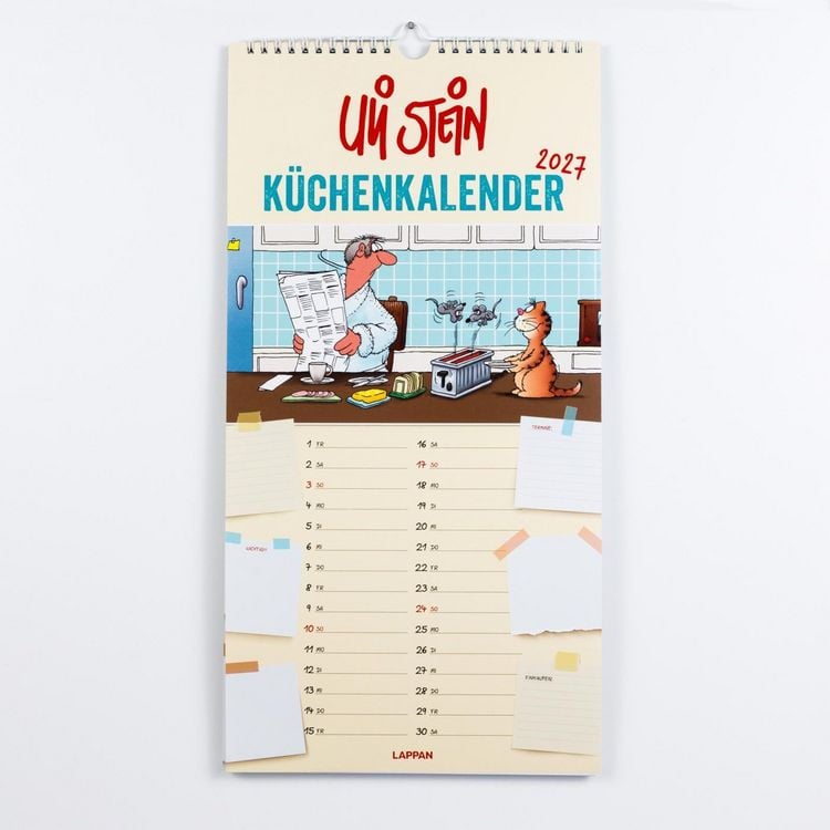 Produktbild: Uli Stein K&uuml;chenkalender 2027: Monatskalender f&uuml;r die Wand