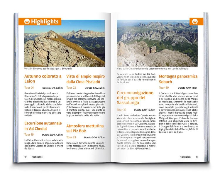 Produktbild: KOMPASS guida escursionistica Val Gardena, Val di Funes, Alpe di Siusi, 55 itinerari