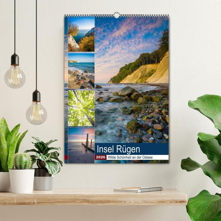 Produktbild: Insel R&uuml;gen - Wilde Sch&ouml;nheit an der Ostsee (Wandkalender 2026 DIN A2 hoch), CALVENDO Monatskalender