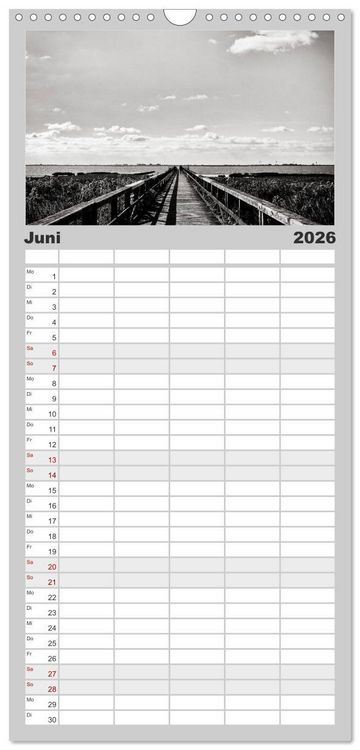 Produktbild: Familienplaner 2026 - Ein Blick auf Husum mit 5 Spalten (Wandkalender, 21 x 45 cm) CALVENDO
