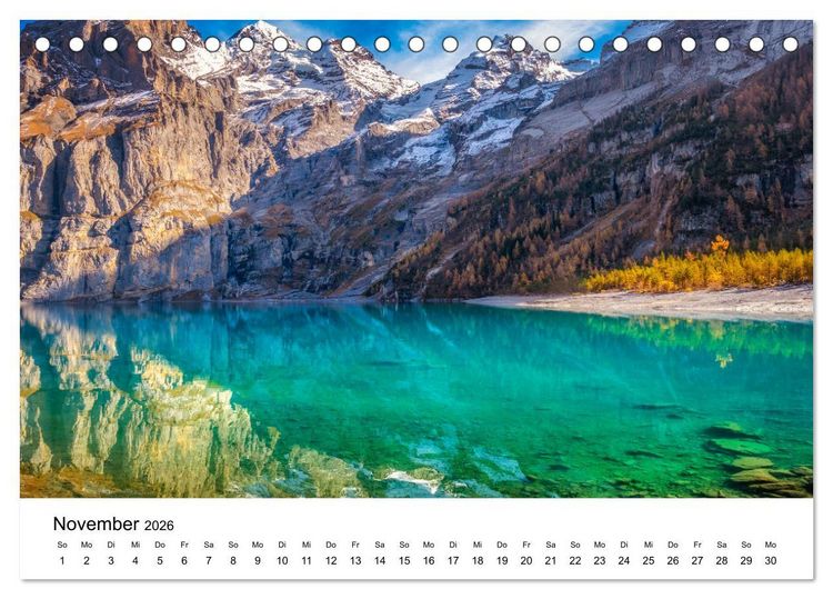 Produktbild: Wunderwelt Schweiz (Tischkalender 2026 DIN A5 quer), CALVENDO Monatskalender