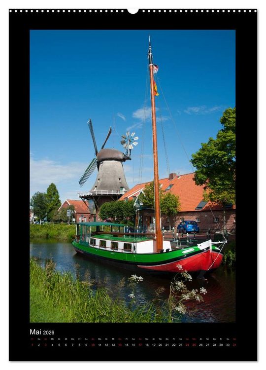 Produktbild: Windm&uuml;hlen in Deutschland (hochwertiger Premium Wandkalender 2026 DIN A2 hoch), Kunstdruck in Hochglanz