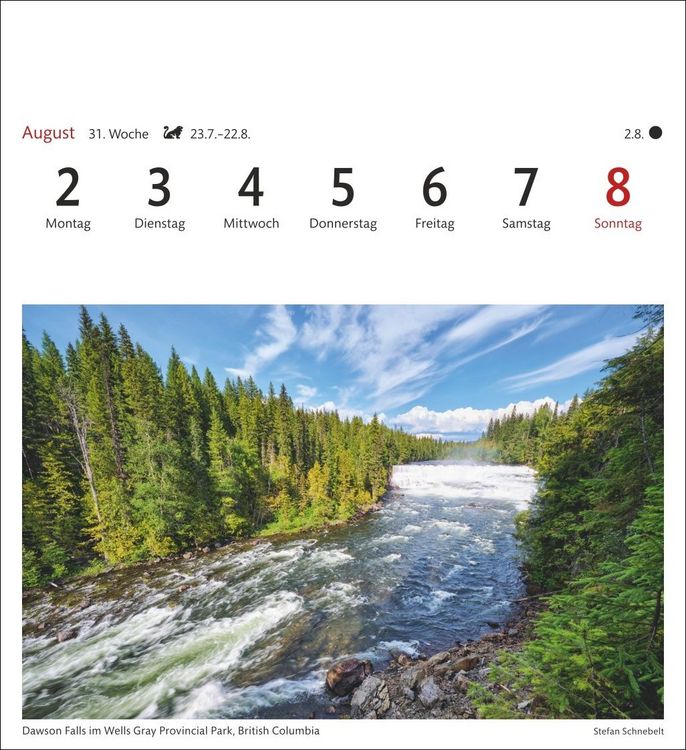 Produktbild: Kanada Sehnsuchtskalender 2027 - Wochenkalender mit 53 Postkarten