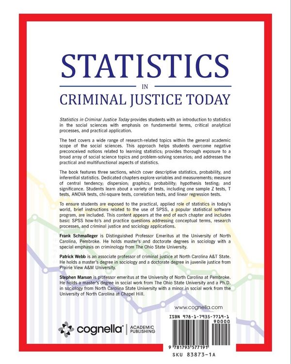 Produktbild: Statistics in Criminal Justice Today