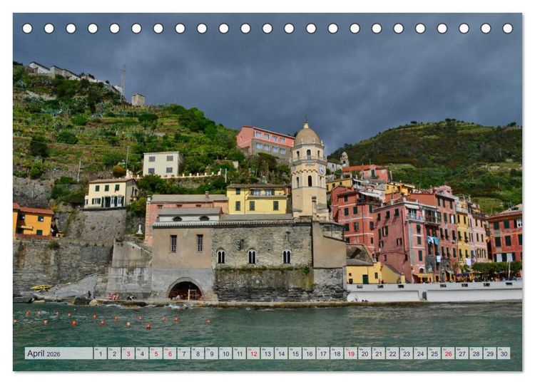 Produktbild: SCHMUCKST&Uuml;CKE der CINQUE TERRE (Tischkalender 2026 DIN A5 quer), CALVENDO Monatskalender