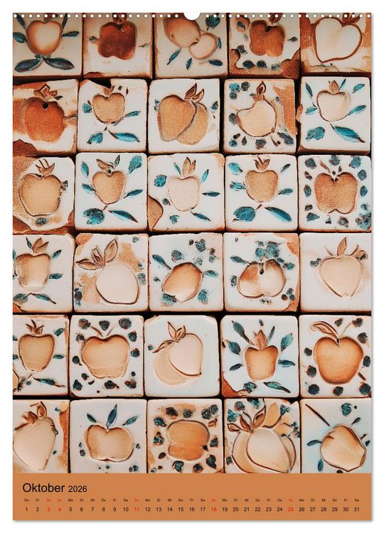 Produktbild: Portugiesischer Fliesen - Azulejos f&uuml;r Fliesenleger, Kunst- und Portugal-Liebhaber (hochwertiger Premium Wandkalender 2026 DIN A2 hoch), Kunstdruck in Hochglanz