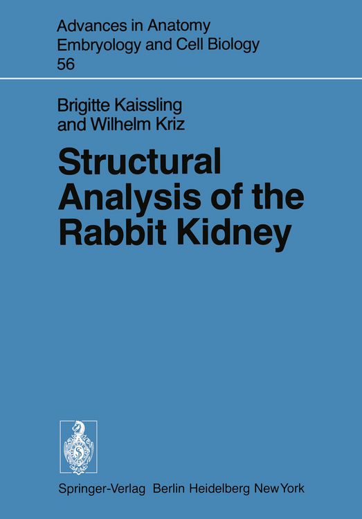 Produktbild: Structural Analysis of the Rabbit Kidney