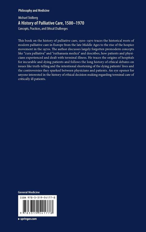 Produktbild: A History of Palliative Care, 1500-1970