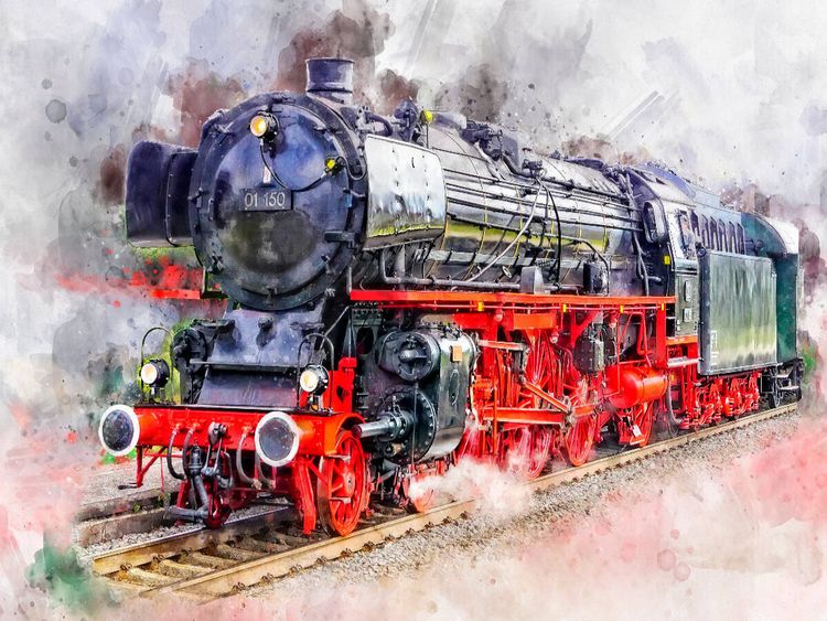 Produktbild: CALVENDO Puzzle Dampflokomotive | 1000 Teile Lege-Gr&ouml;&szlig;e 64x48cm Foto-Puzzle f&uuml;r gl&uuml;ckliche Stunden