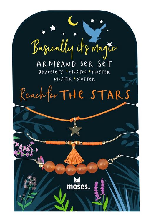 Produktbild: Basically it's magic Armb&auml;nder 3er Set Orange