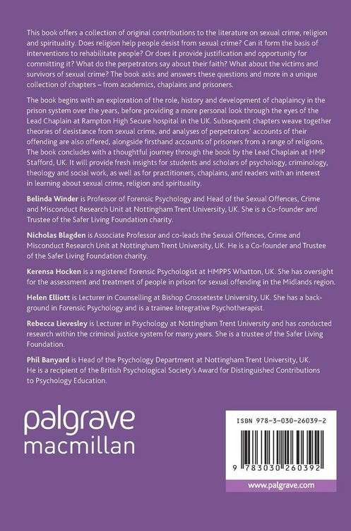 Produktbild: Sexual Crime, Religion and Spirituality