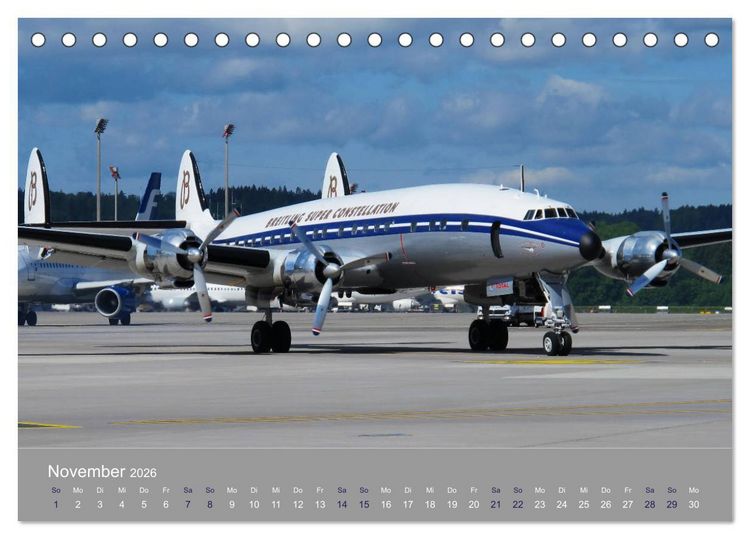 Produktbild: Lockheed Super Constellation - Legende der L&uuml;fte (Tischkalender 2026 DIN A5 quer), CALVENDO Monatskalender